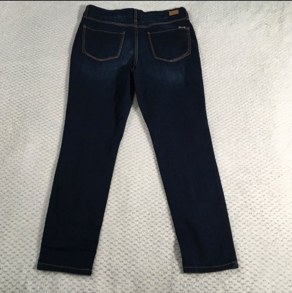 Seven7 Tummyless High Rise Skinny Jeans Women's 8 Dark Wash Everyday Basic EUC - Picture 3 of 8